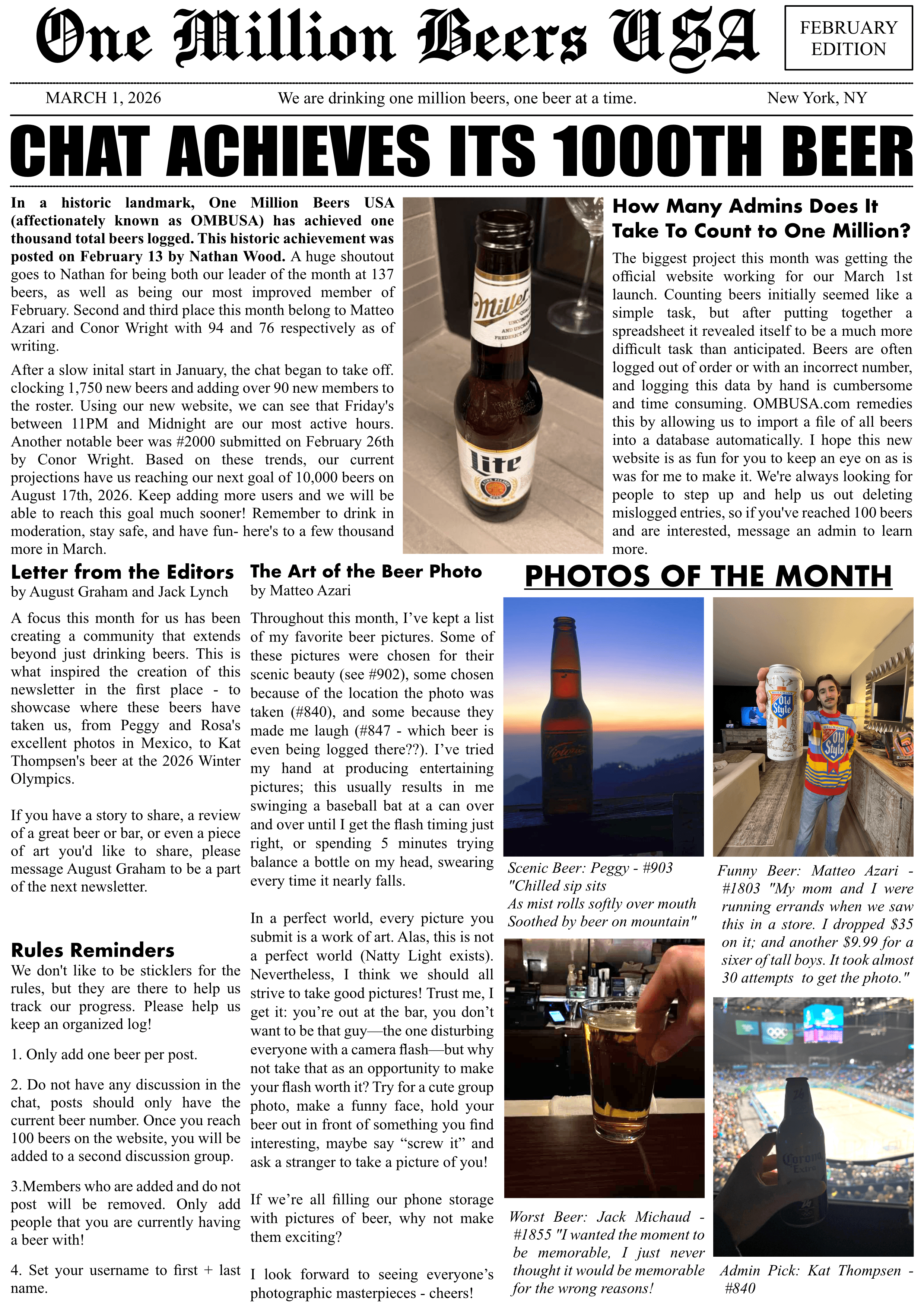 Newsletter February 2026